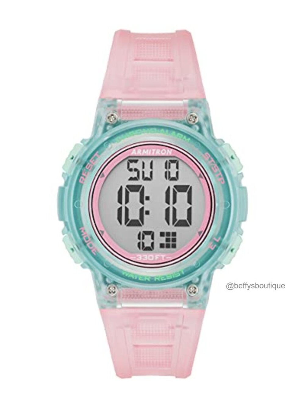 Digital Chronograph Resin Strap Watch Water Resistant Running